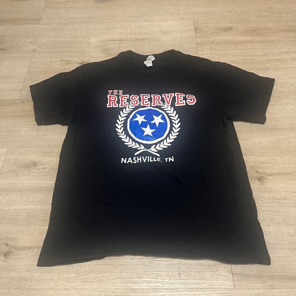 The Reserves Nashville TN Punk Rock Mens Shirt Sz L Black Oi!‎ Templars Bruisers